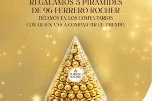 Sorteo Ferrero Rocher de 5 pirámites de chocolates